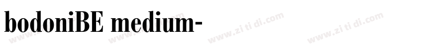 bodoniBE medium字体转换